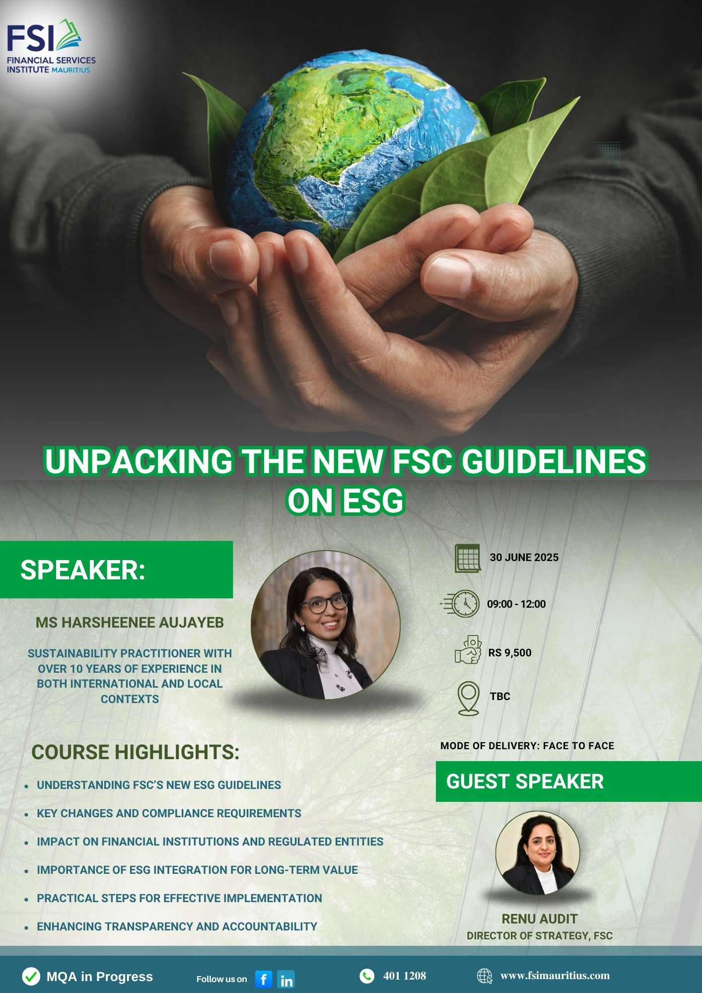 UNPACKING THE NEW FSC GUIDELINES ON ESGC